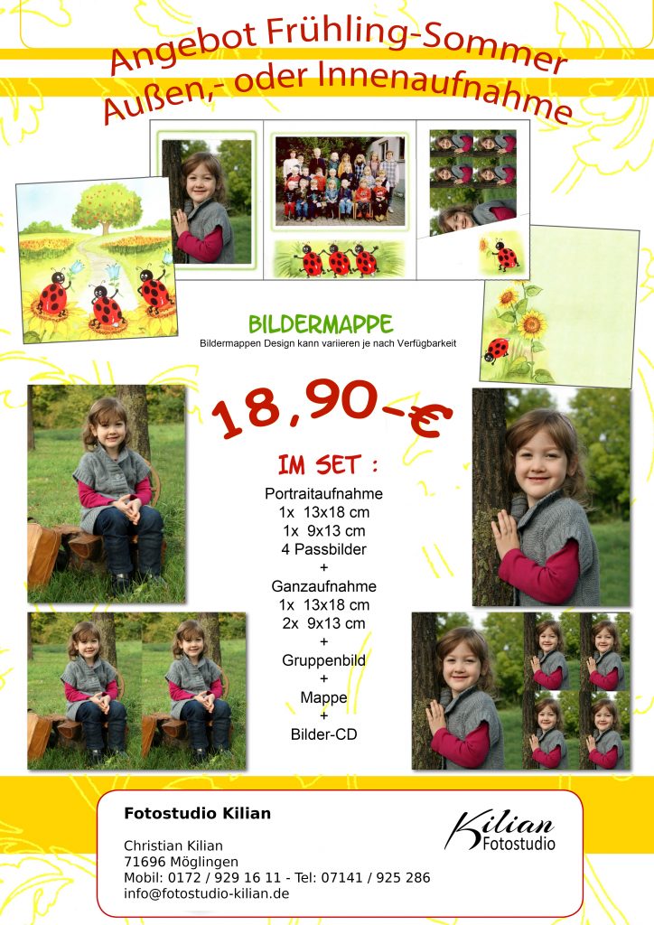Kindergarten-Angebot | Fotostudio Kilian